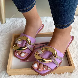 Sandalia Lila Eslabon